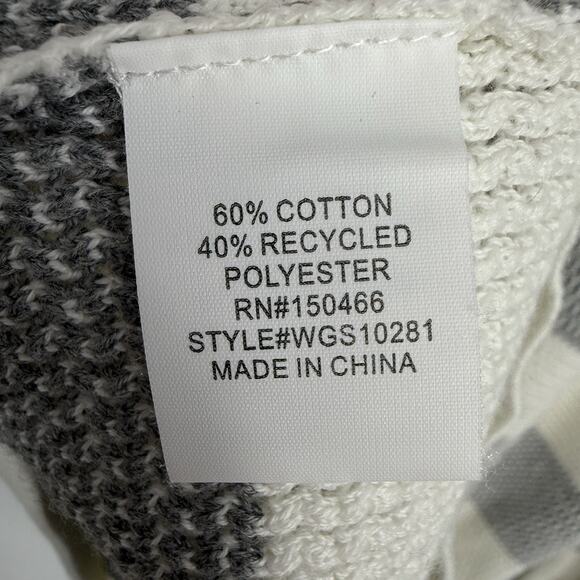 Market & Spruce Summer Sweater Women size XXL White Blue Striped Pullover - Picture 8 of 9